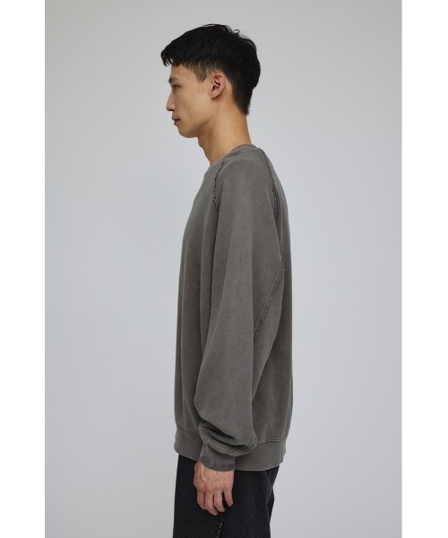 STYLEMIXER（スタイルミキサー）の「ピグメントダイクルースウェット（スウェット・メンズ・ブラック/カーキ/パープル・MEDIUM/LARGE）」の20枚目の写真