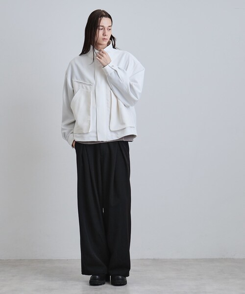 tk.TAKEO KIKUCHI(ティーケータケオキクチ)の「フライトジャケット(ブルゾン・メンズ・オフホワイト/ブラック/ブラウン系その他・02/03)」の16枚目の写真