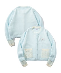 HOOK（フック）の「HOOK for girls　ドットポケット配色カーディガン (AW)（カーディガン/ボレロ）」