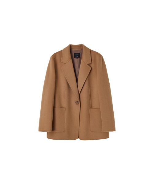 LAP(ラップ)の「(ハンド)ワンボタンウール混紡ジャケット AR4WTA63(その他アウター・レディース・Beige・FREE)」の3枚目の写真