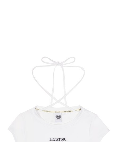 LUVISTRUE(ラヴイズトゥルー)の「CH BUTTON LAYERED TEE(WHITE)(Tシャツ/カットソー・レディース・その他・FREE)」の5枚目の写真