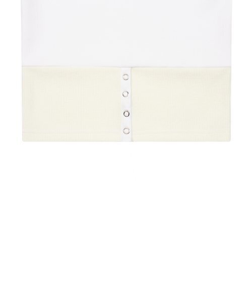 LUVISTRUE(ラヴイズトゥルー)の「CH BUTTON LAYERED TEE(WHITE)(Tシャツ/カットソー・レディース・その他・FREE)」の6枚目の写真