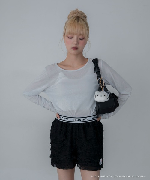 sanrio（サンリオ）の「【HELLO KITTY】モノトーンハローキティぬいぐるみバッグチャーム（キーホルダー・レディース・ホワイト・FREE）」の5枚目の写真