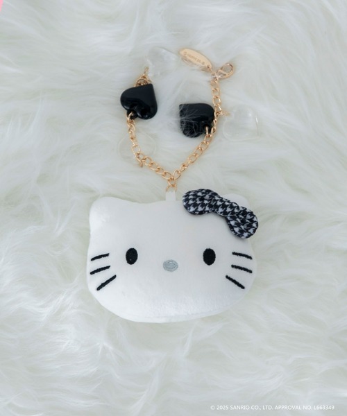 セール】【HELLO KITTY】モノトーンハローキティぬいぐるみバッグ