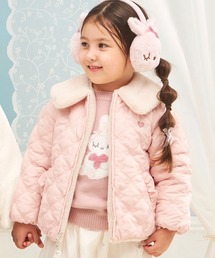 KP | フェイクファー×リボンキルト リバーシブルジャケット(その他アウター)