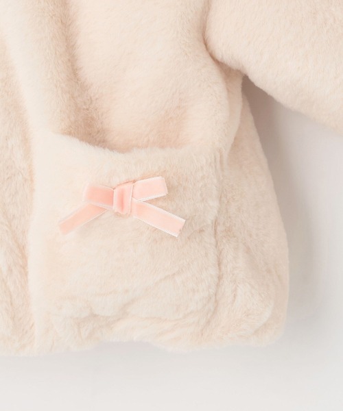 KP（ケーピー）の「フェイクファー×リボンキルト リバーシブルジャケット（その他アウター・キッズ・オフホワイト/ベージュ系その他・90cm/100cm/110cm/120cm/130cm）」の8枚目の写真