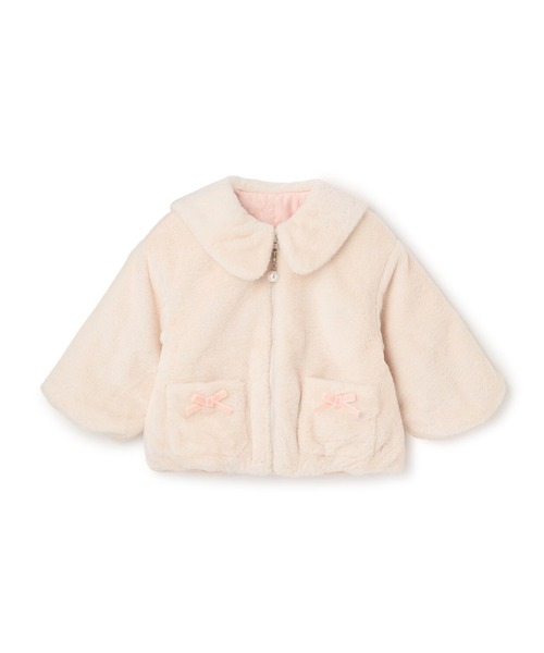 KP（ケーピー）の「フェイクファー×リボンキルト リバーシブルジャケット（その他アウター・キッズ・オフホワイト/ベージュ系その他・90cm/100cm/110cm/120cm/130cm）」の17枚目の写真