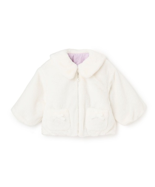 KP（ケーピー）の「フェイクファー×リボンキルト リバーシブルジャケット（その他アウター・キッズ・オフホワイト/ベージュ系その他・90cm/100cm/110cm/120cm/130cm）」の18枚目の写真