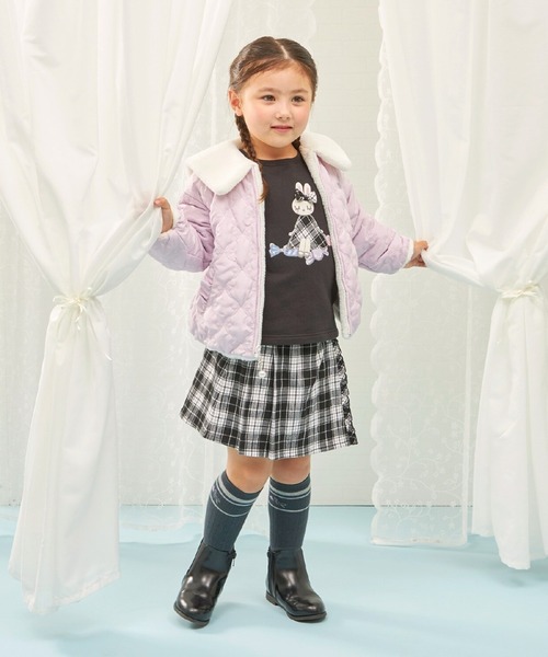 KP（ケーピー）の「フェイクファー×リボンキルト リバーシブルジャケット（その他アウター・キッズ・オフホワイト/ベージュ系その他・90cm/100cm/110cm/120cm/130cm）」の19枚目の写真