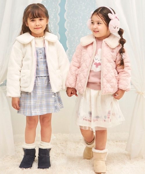 KP（ケーピー）の「フェイクファー×リボンキルト リバーシブルジャケット（その他アウター・キッズ・オフホワイト/ベージュ系その他・90cm/100cm/110cm/120cm/130cm）」の20枚目の写真