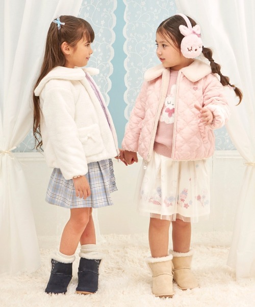 KP（ケーピー）の「フェイクファー×リボンキルト リバーシブルジャケット（その他アウター・キッズ・オフホワイト/ベージュ系その他・90cm/100cm/110cm/120cm/130cm）」の21枚目の写真