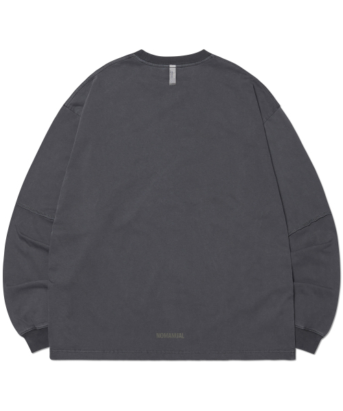 NOMANUAL(NOMANUAL)の「SLASH LONG SLEEVE TEE - CHARCOAL(Tシャツ/カットソー・レディース・その他・SMALL/MEDIUM/LARGE/X-LARGE)」の14枚目の写真