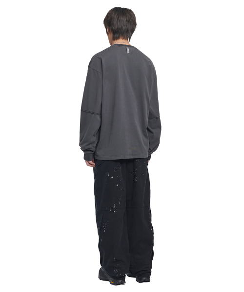 NOMANUAL(NOMANUAL)の「SLASH LONG SLEEVE TEE - CHARCOAL(Tシャツ/カットソー・レディース・その他・SMALL/MEDIUM/LARGE/X-LARGE)」の16枚目の写真