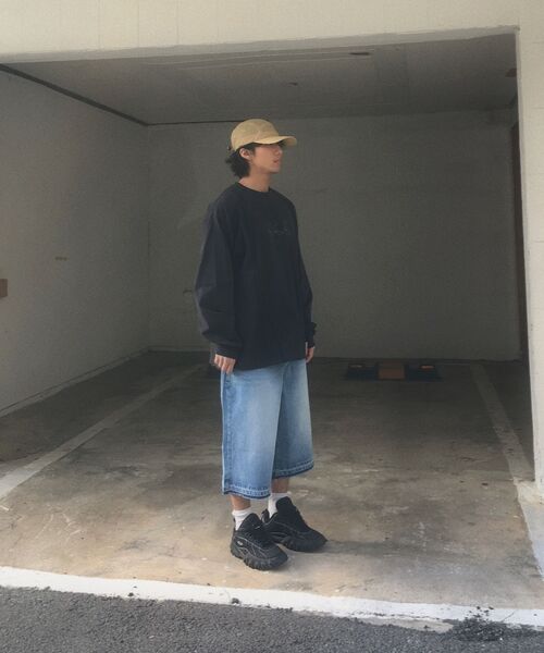 NOMANUAL(NOMANUAL)の「SLASH LONG SLEEVE TEE - CHARCOAL(Tシャツ/カットソー・レディース・その他・SMALL/MEDIUM/LARGE/X-LARGE)」の8枚目の写真