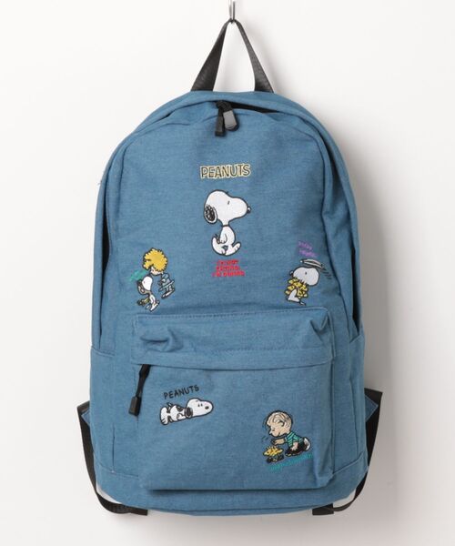 PEANUTS（ピーナッツ）の「PEANUTS デニムデイパック（バックパック/リュック・レディース・インディゴブルー/ライトインディゴブルー・FREE）」の8枚目の写真