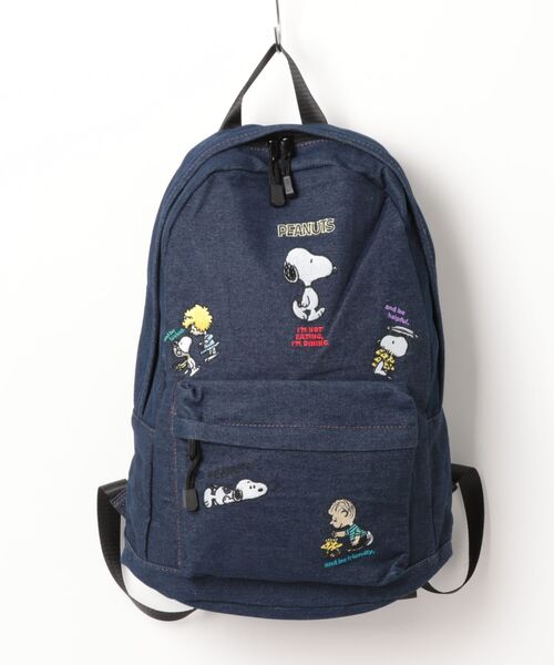 PEANUTS（ピーナッツ）の「PEANUTS デニムデイパック（バックパック/リュック・レディース・インディゴブルー/ライトインディゴブルー・FREE）」の9枚目の写真