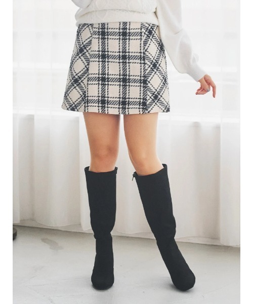 バイヤスチェックミニスカート（スカート）｜LUDIC PARK（ルディック