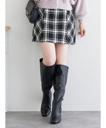 バイヤスチェックミニスカート