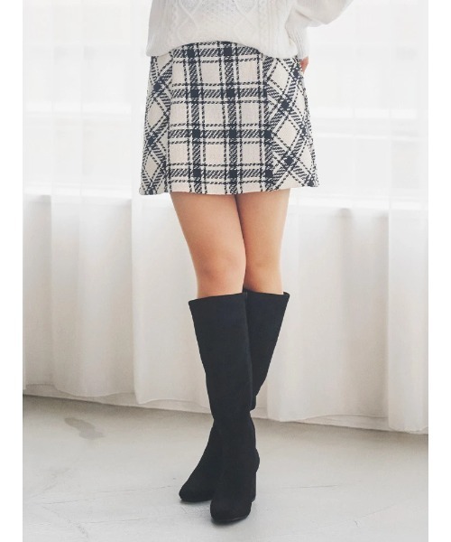 バイヤスチェックミニスカート（スカート）｜LUDIC PARK（ルディック