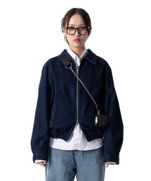IUGAMAKARAS（イウガマカラス）の「Needlework Denim Raglan Jacket (Deep Blue)（デニムジャケット）」