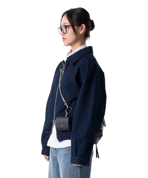 IUGAMAKARAS（イウガマカラス）の「Needlework Denim Raglan Jacket (Deep Blue)（デニムジャケット・レディース・その他・1/2）」の3枚目の写真