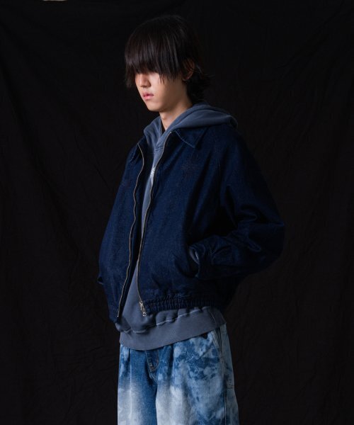IUGAMAKARAS（イウガマカラス）の「Needlework Denim Raglan Jacket (Deep Blue)（デニムジャケット・レディース・その他・1/2）」の5枚目の写真