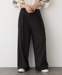 EGLANTINE タックワイドパンツ