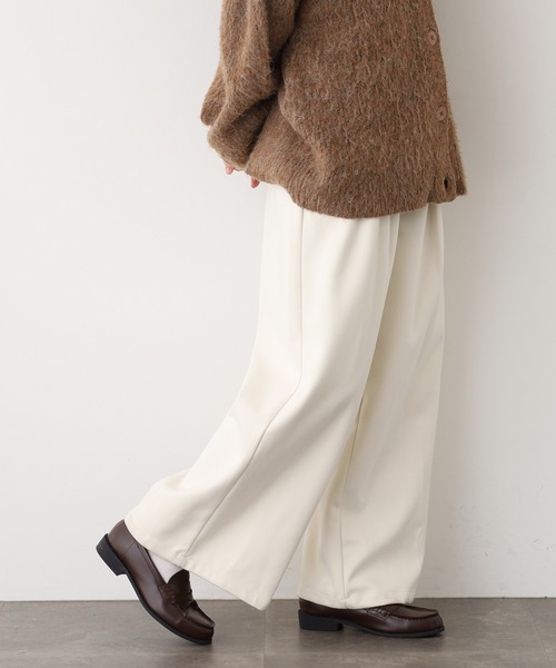 EGLANTINE（エグランティーヌ）の「EGLANTINE タックワイドパンツ（その他パンツ・レディース・チャコールグレー/ブラック/アイボリー・38）」の20枚目の写真