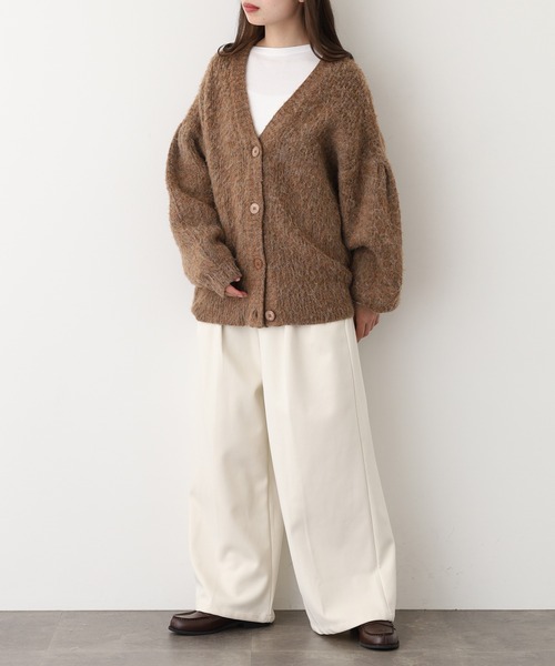 EGLANTINE（エグランティーヌ）の「EGLANTINE タックワイドパンツ（その他パンツ・レディース・チャコールグレー/ブラック/アイボリー・38）」の22枚目の写真