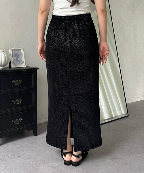 prose verse（プロズヴェール）の「ラメコーデュロイナロースカート（スカート・レディース・ブラック/ライトベージュ・PM/LARGE/MEDIUM/PL）」の19枚目の写真