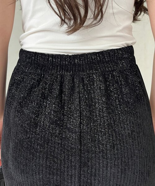 prose verse（プロズヴェール）の「ラメコーデュロイナロースカート（スカート・レディース・ブラック/ライトベージュ・PM/LARGE/MEDIUM/PL）」の20枚目の写真