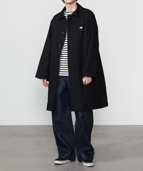 ダントン DANTON コート サイズ40【L相当 】ブラック DANTON | ウールライク バルマカーンコート MEN（ステンカラーコート