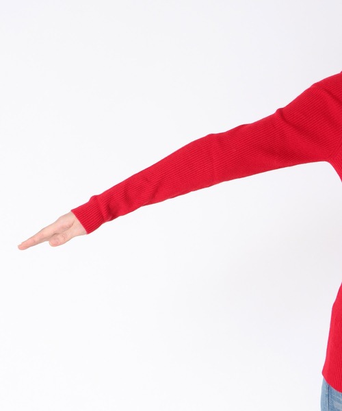 Three Four Time（ｽﾘｰﾌｫｰﾀｲﾑ）の「カラーリブタートルネックプルオーバー（ニット/セーター・レディース・オフホワイト/ブルー/ブラック/レッド・FREE）」の11枚目の写真