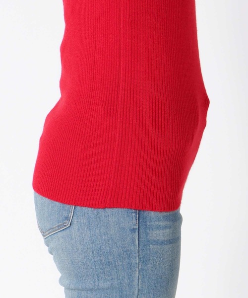 Three Four Time（ｽﾘｰﾌｫｰﾀｲﾑ）の「カラーリブタートルネックプルオーバー（ニット/セーター・レディース・オフホワイト/ブルー/ブラック/レッド・FREE）」の12枚目の写真