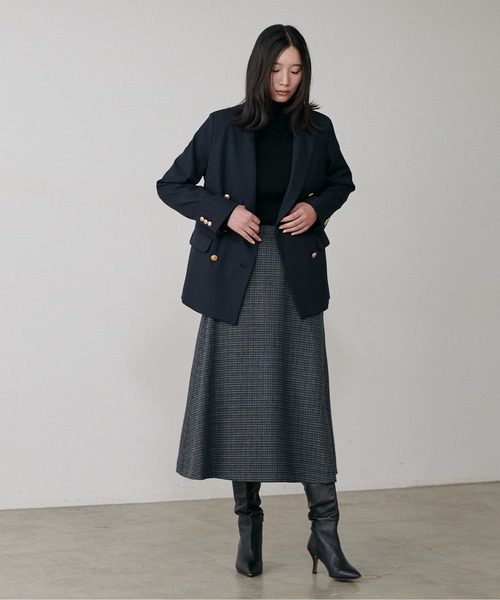 LARUTA（ラルータ）の「【LARUTA】巻き風千鳥柄スカート（スカート・レディース・グレー/ベージュ・MEDIUM）」の20枚目の写真