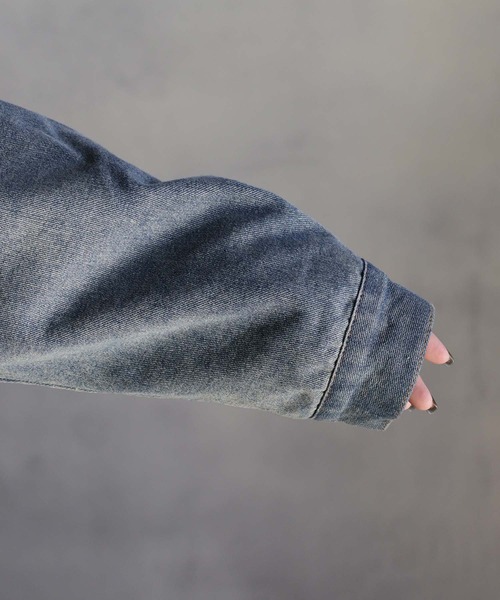 コウ】BITTOKO フード付きデニムジャケット コウ】BITTOKO フード付き