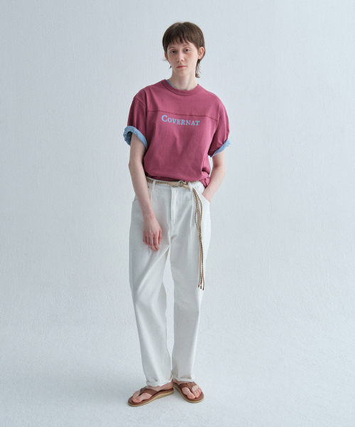 COVERNAT(カバーナット)の「セミワイドウォッシングデニムパンツ アイボリー(デニムパンツ・レディース・その他・SMALL/MEDIUM/LARGE/X-LARGE)」の1枚目の写真