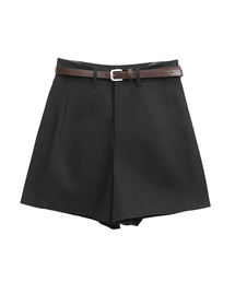 SLOWLOLLI（スローローリ）の「Belted cotton short pants - Ivory（その他パンツ）」