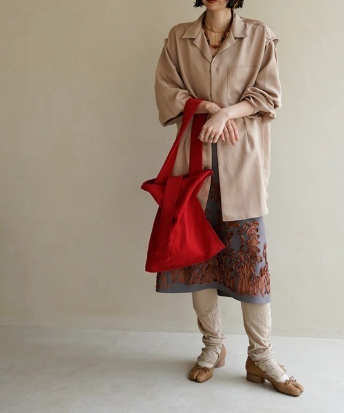 ITTI(イッチ)の「ITTI/イッチ/MARY INSIDE OUT TOTE-M/CERATO(トートバッグ・メンズ・レッド/モスグリーン/ブラック・F)」の16枚目の写真