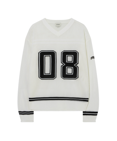 COVERNAT(カバーナット)の「ラグビーメッシュニットホワイト(ニット/セーター・レディース・その他・SMALL/MEDIUM/LARGE/X-LARGE)」の2枚目の写真