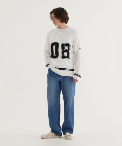 COVERNAT(カバーナット)の「ラグビーメッシュニットホワイト(ニット/セーター・レディース・その他・SMALL/MEDIUM/LARGE/X-LARGE)」の4枚目の写真