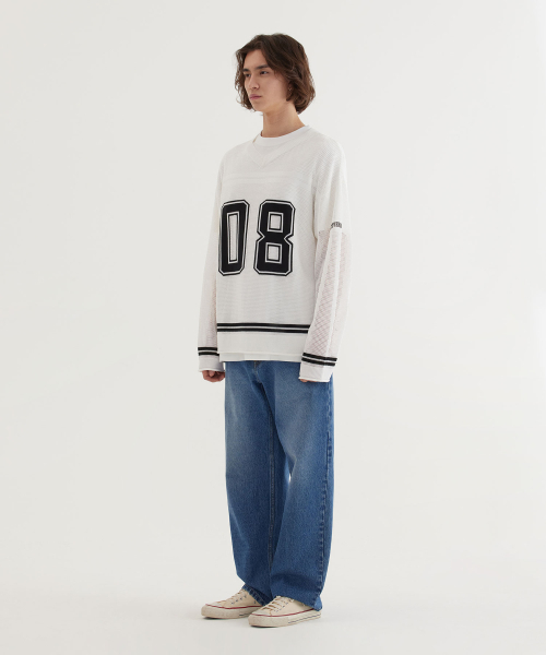 COVERNAT(カバーナット)の「ラグビーメッシュニットホワイト(ニット/セーター・レディース・その他・SMALL/MEDIUM/LARGE/X-LARGE)」の5枚目の写真