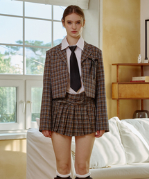 WHITNEY CROP JACKET / CHARCOAL