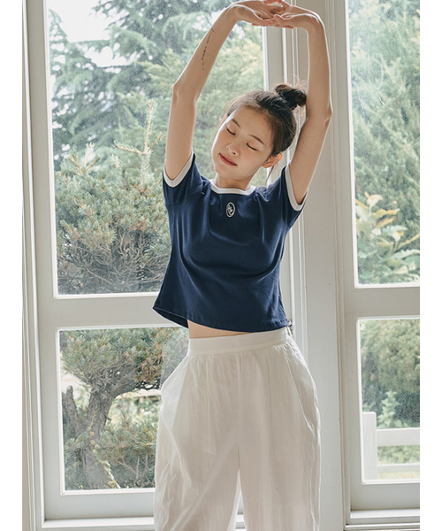 ANOETIC(アノエティック)の「ANC COLORING LOGO TEE_NAVY(Tシャツ/カットソー・レディース・ネイビー・FREE)」の4枚目の写真