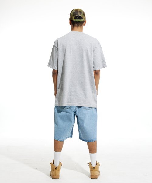 CREAM SODA LAB（クリームソーダラボ）の「ユエスエイバスケットボール スモールロゴ 半袖Tシャツ グレー グリーン（Tシャツ/カットソー・メンズ・その他・LARGE/X-LARGE/XX-LARGE/MEDIUM）」の5枚目の写真