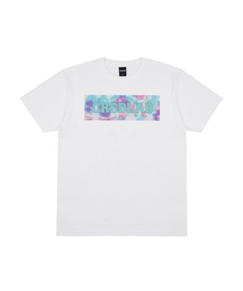 CREAM SODA LAB（クリームソーダラボ）の「クリームソーダラップタイダイボックス半袖Tシャツホワイトマルチ（Tシャツ/カットソー・メンズ・その他・LARGE/MEDIUM/X-LARGE/XX-LARGE）」の2枚目の写真