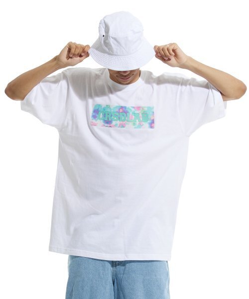 CREAM SODA LAB（クリームソーダラボ）の「クリームソーダラップタイダイボックス半袖Tシャツホワイトマルチ（Tシャツ/カットソー・メンズ・その他・LARGE/MEDIUM/X-LARGE/XX-LARGE）」の3枚目の写真