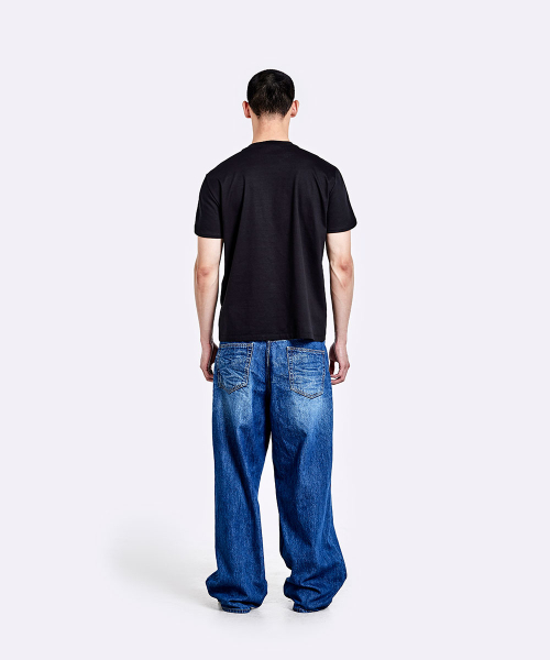 51%（フィフティーワンパーセント）の「オーバーサイズデニムパンツ - ディープブルー（デニムパンツ・メンズ・その他・LARGE/SMALL/MEDIUM）」の11枚目の写真