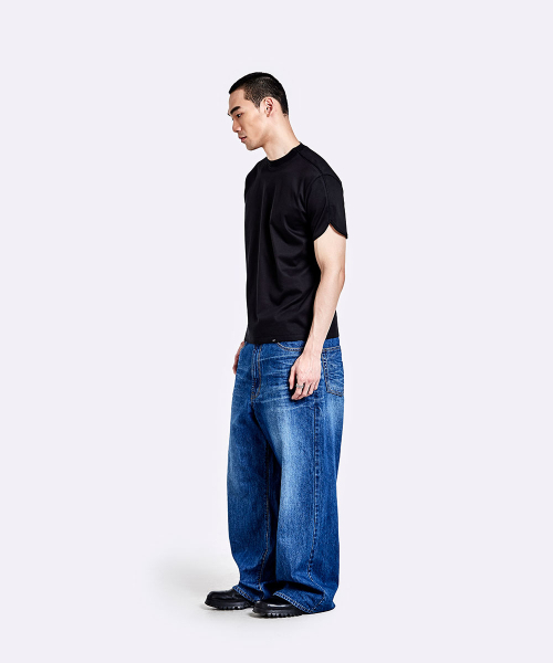 51%（フィフティーワンパーセント）の「オーバーサイズデニムパンツ - ディープブルー（デニムパンツ・メンズ・その他・LARGE/SMALL/MEDIUM）」の12枚目の写真