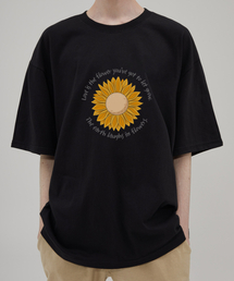 SUMFLOWER オーバーサイズ 半袖Tシャツ (VS0059) ブラック